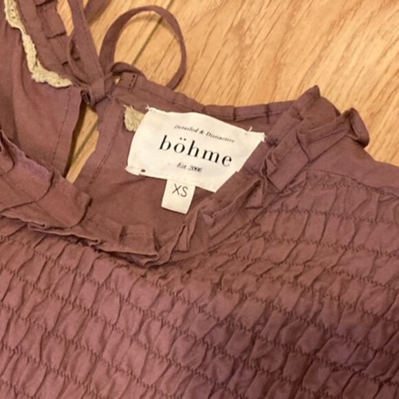 Women's Boho Babydoll Short Sleeve Summer Top - Picture 6 of 8